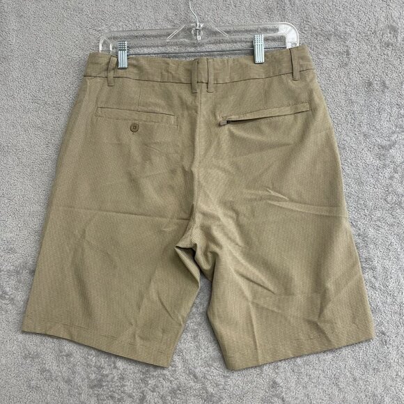 NWOT Hang Ten Men's Size 32 Khaki Flat Front Casual Shorts - Picture 2 of 8